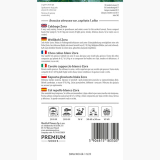 Weißkohl Zora - Frühe Ernte, Zarter Geschmack