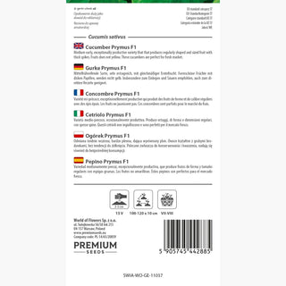 Gurke Prymus F1 - Mittel früh, super ertragreich, krankheitsresistent
