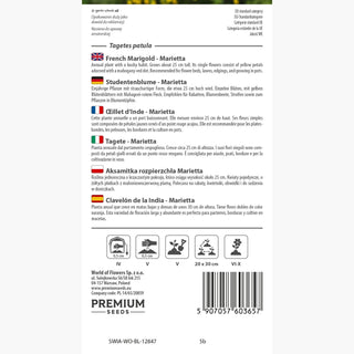 Studentenblume - Marietta - Zierde Für Beete Und Speisen - Tagetes patula
