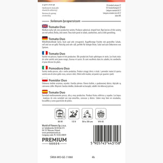 Tomate Duo - Super Ertrag, saftige rote Früchte
