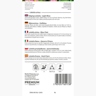 Männertreu - Hellblau - Belebt Kompositionen Mit Pastellton - Lobelia erinus