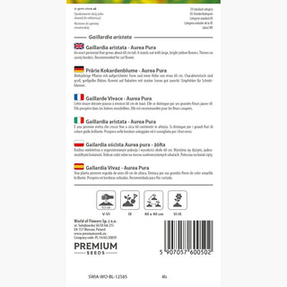 Prärie Kokardenblume - Aurea Pura - Sonnenverträglich, Trockenheitsresistent - Gaillardia aristata