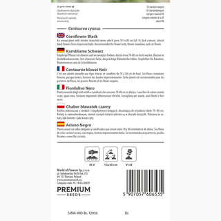 Kornblume Schwarz - Seltene Schwarze Kornblume - Centaurea cyanus