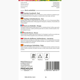 Doldige Schleifenblume - Rot - Farbenprächtig, Schnellwachsend Den Ganzen Sommer - Iberis umbellata