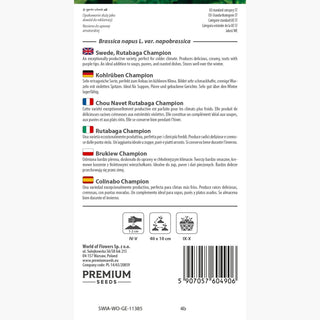 Kohlrüben - Champion - Perfekt Für Die Winterlagerung - Brassica napus L. var. napobrassica