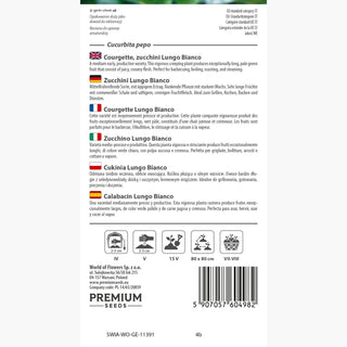 Zucchini - Lungo Bianco - Perfekt Für Mediterrane Gerichte