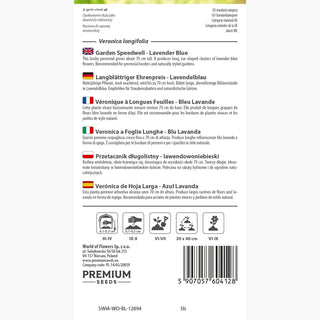 Langblättriger Ehrenpreis - Lavendelblau - Dekorative Lange Blütenstände - Veronica longifolia