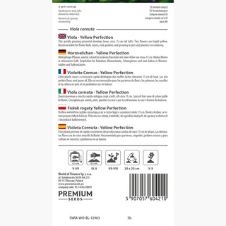 Hornveilchen - Yellow Perfection - Sonniger Farbtupfer Für Beete - Viola cornuta