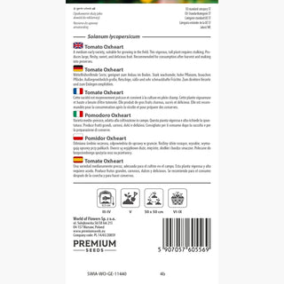 Tomate - Oxheart - Fleischige, Herzförmige, Große, Süße Früchte