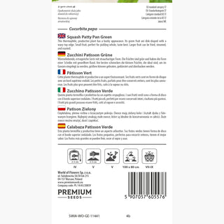 Zucchini Patisson Grüne - Dekorativer Und Essbarer Zarter Frucht