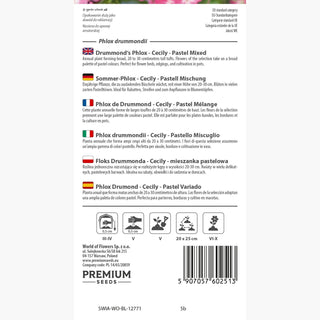 Sommer-Phlox - Cecily - Pastell Mischung - Sommerlicher Pastellzauber - Phlox drummondii