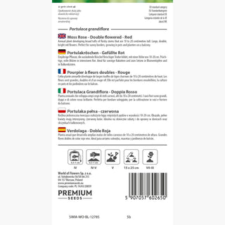 Portulakröschen - Gefüllte Rot - Dekorative Blüten, Lange Und Üppige Blüte - Portulaca grandiflora