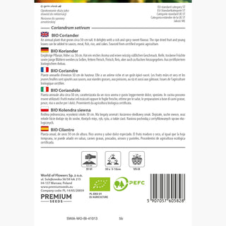 BIO Koriander - Perfekt Für Asiatische Und Mexikanische Küche - Coriandrum sativum
