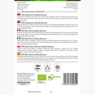 BIO Zuckermais - Golden Bantam - Gesund, Ideal Zum Kochen Und Grillen