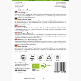 BIO Oregano, dost - Italienisches Aroma Direkt Aus Dem Beet - Origanum vulgare