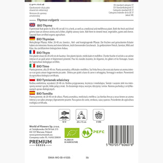 BIO Thymian - Bio Gewürz Für Vielseitige Anwendungen - Thymus vulgaris